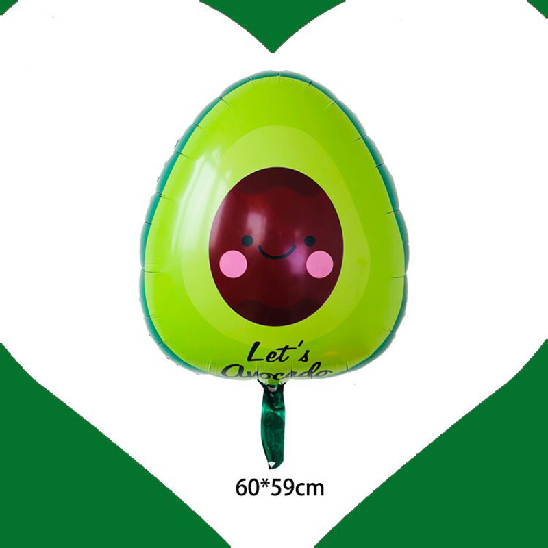 Avocado Cactus Folie Ballon Kinderen Gelukkige Verjaardag Ballonnen Helium Ballon Voor Bruiloft Festival Decoratie