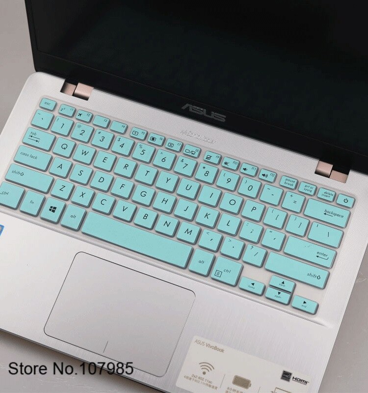 14 inch Laptop Keyboard Cover Protector For ASUS Vivobook S14 E406 E406MA E406M Q405Q 405UA Q405U X405U TP401 TP401MA S4000UA: Skyblue