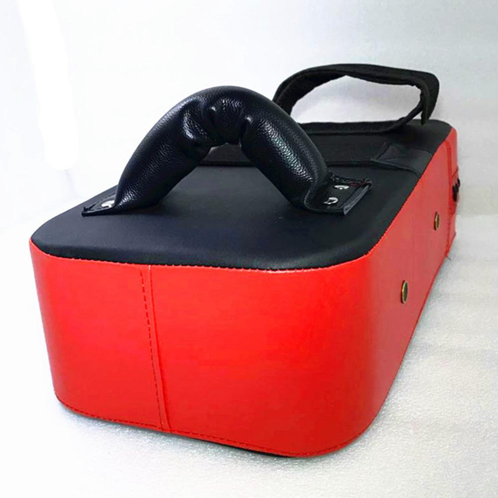 Paire De Cibles De Frappe Kickboxing / Taekwondo – Bouclier De Kick PU Cuir Souple, Ventilation Optimisée, Rouge Ou Bleu