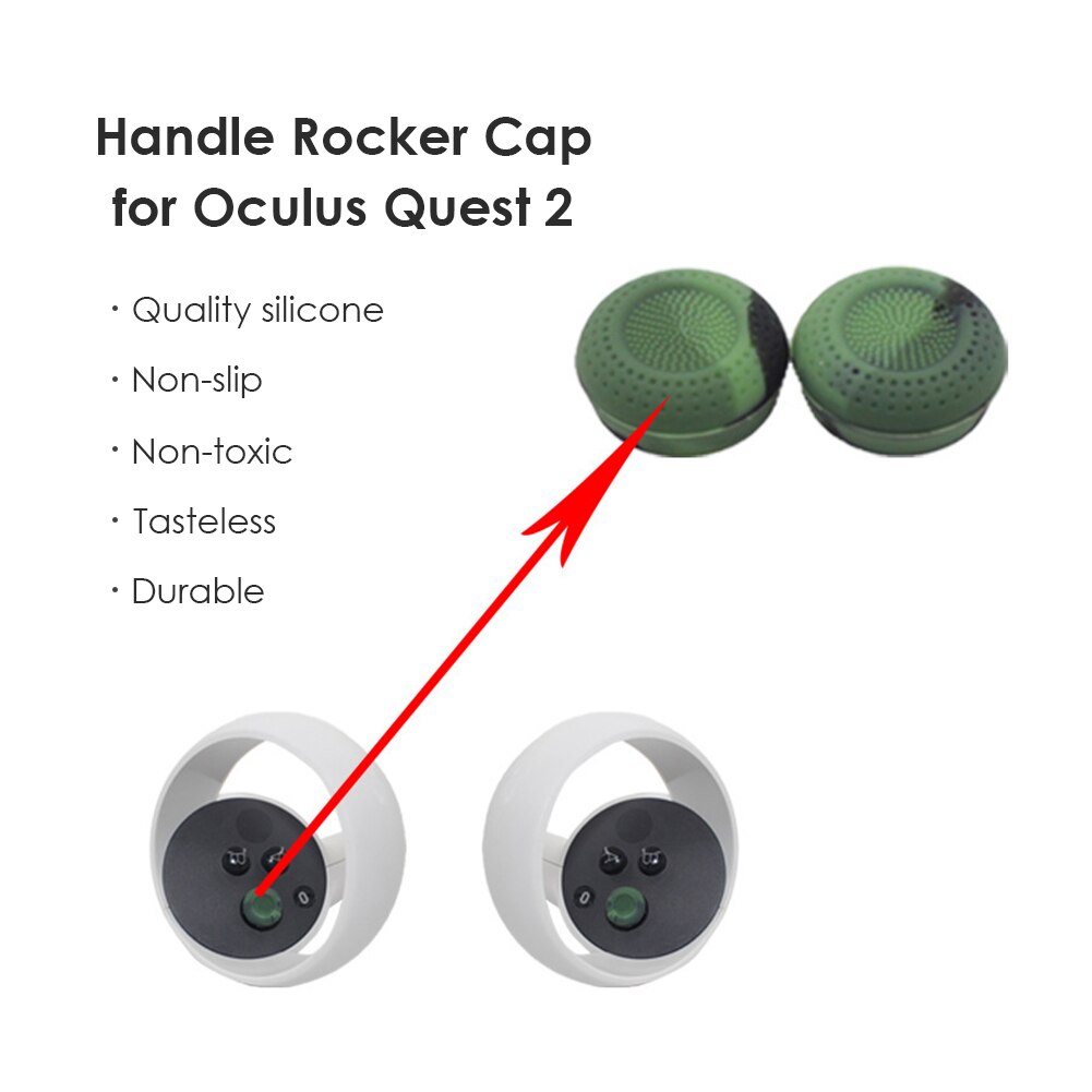 12pcs Silicone Thumb Grips for Oculus Quest 2 Touch Controller VR Glasses Replacement Non-slip Accessories For Oculus Quest 2