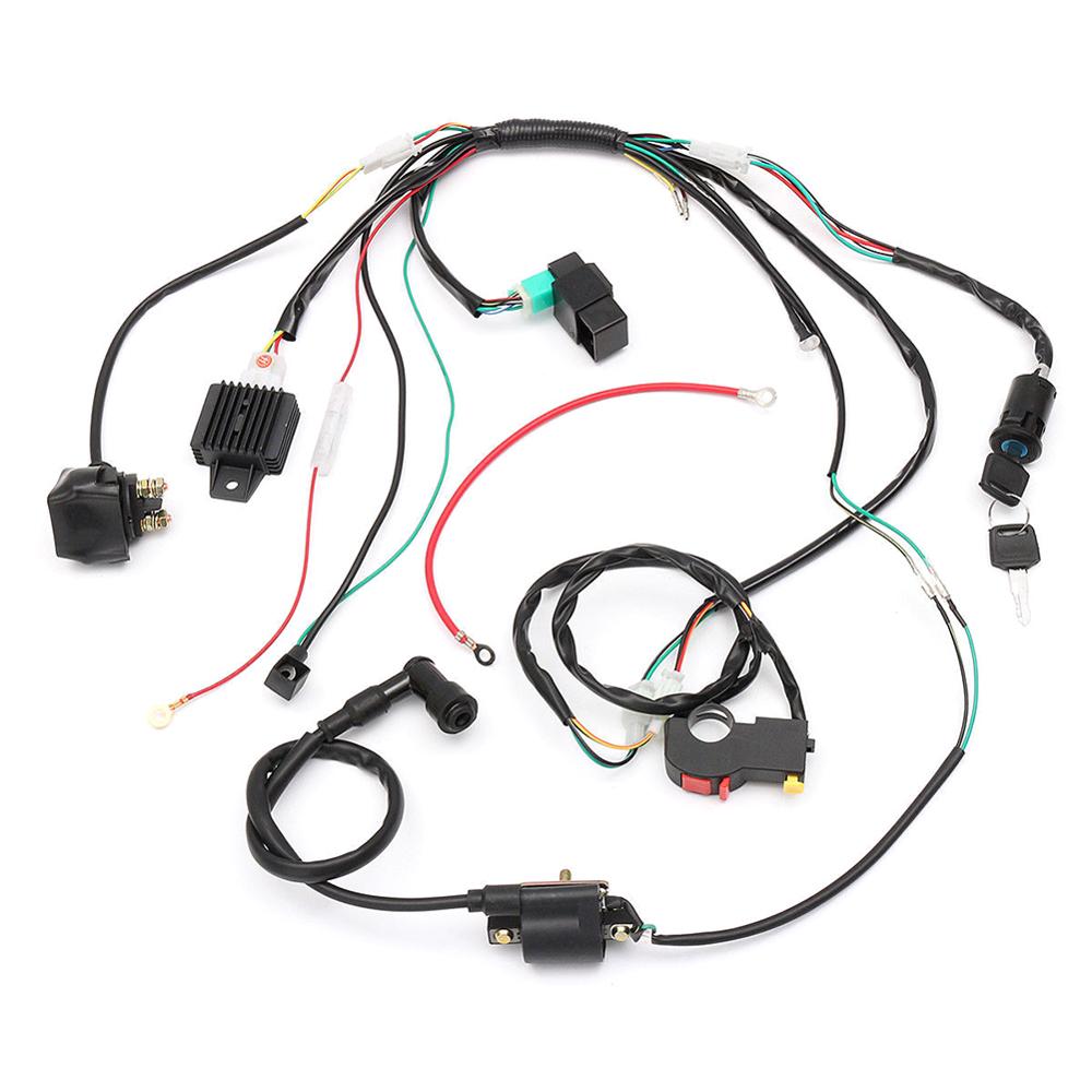 50 70 90cc 110cc 125cc faisceau de câblage métier à tisser bobine solénoïde CDI Quad Dirt Bike ATV