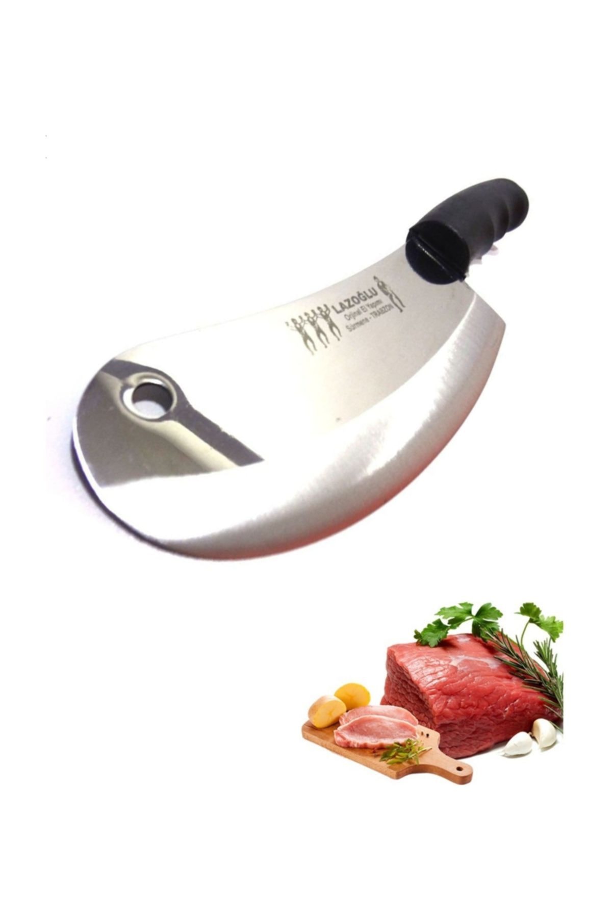 Line Armor-Juego de cuchillos para picar carne, cuchillas de carnicero, juego de cuchillos afilados körelmez, juego de cuchillos turcos famosos: 1 PCs oval