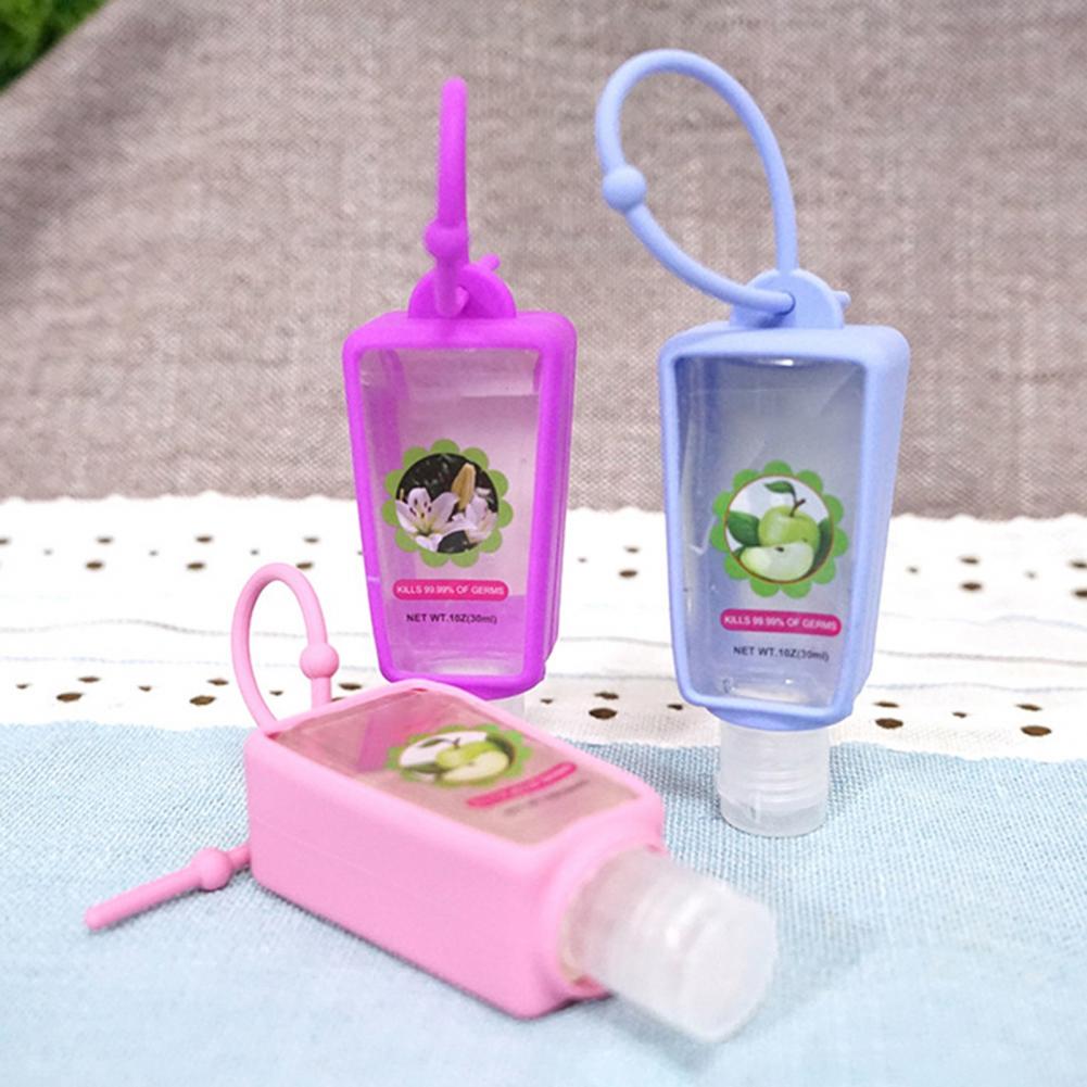 3PCS 30ml Portable Silicone Hanging Protective Case Bottle Holder Hand Soap Moisture Bottling for Travel Business Trip Camping