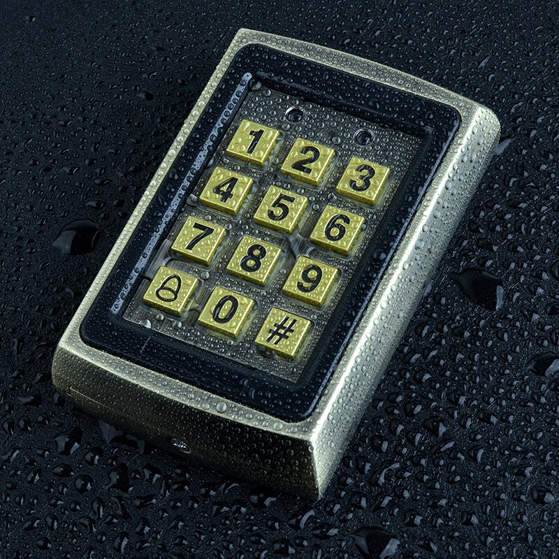 Waterproof RFID access control keyboard outdoor rain cover 125KHz EM card reader for access control system