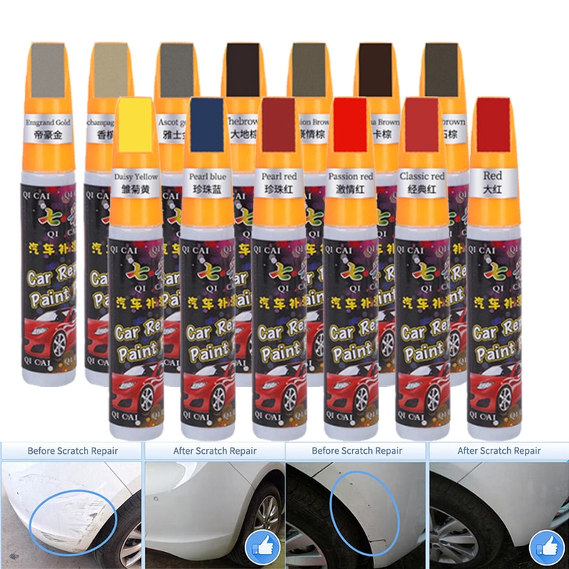 Środek do naprawy zarysowań na samochodzie profesjonalny automatyczny długopis do samochodu Scratch Clear Remover do pielęgnacji lakieru wodoodporny Auto marker z farbą