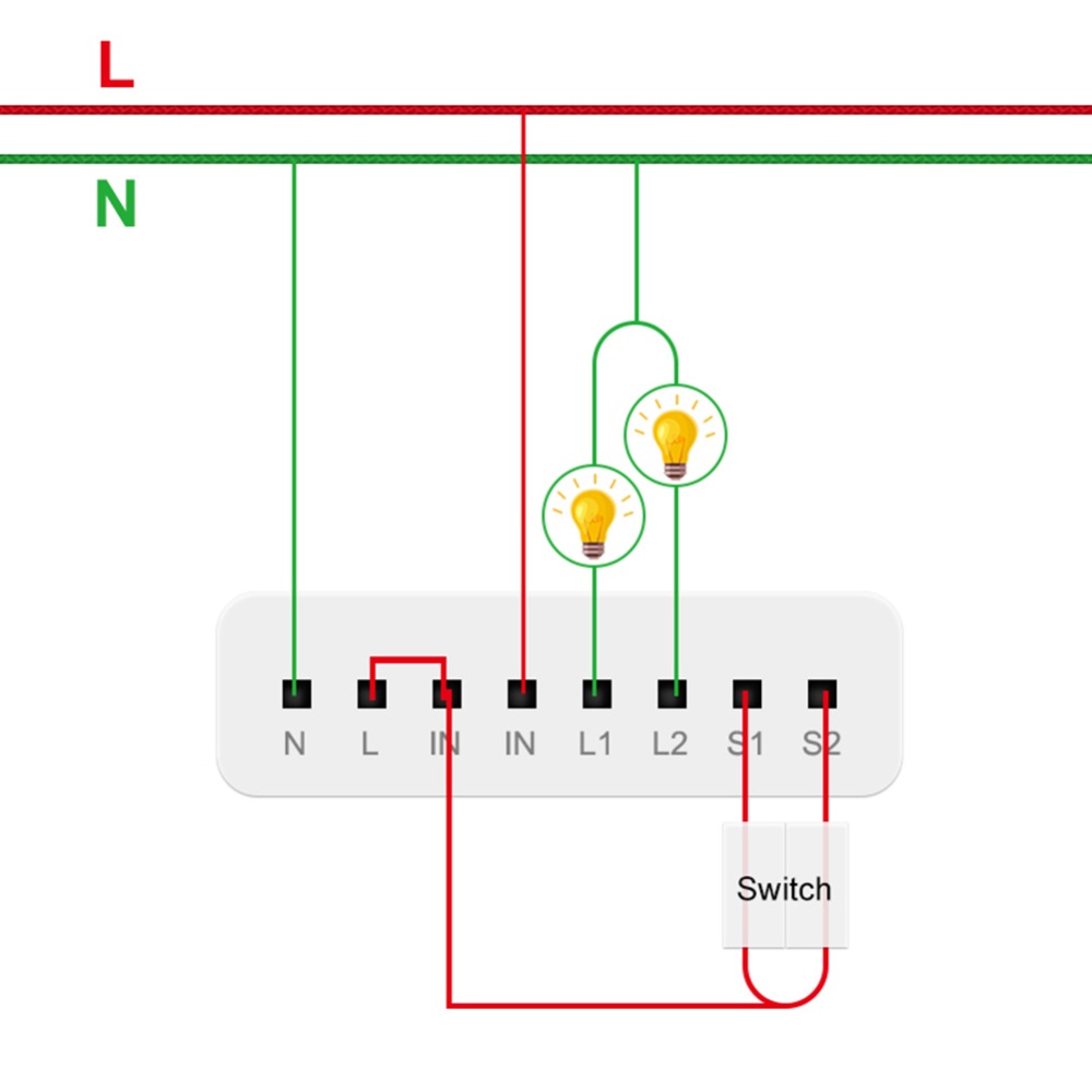 Aqara LLKZMK11LM Module de contrôle bidirectionnel contrôleur de relais sans fil 2 canaux fonctionnent pour l'application de maison intelligente et le Module de contrôle de Kit à la maison