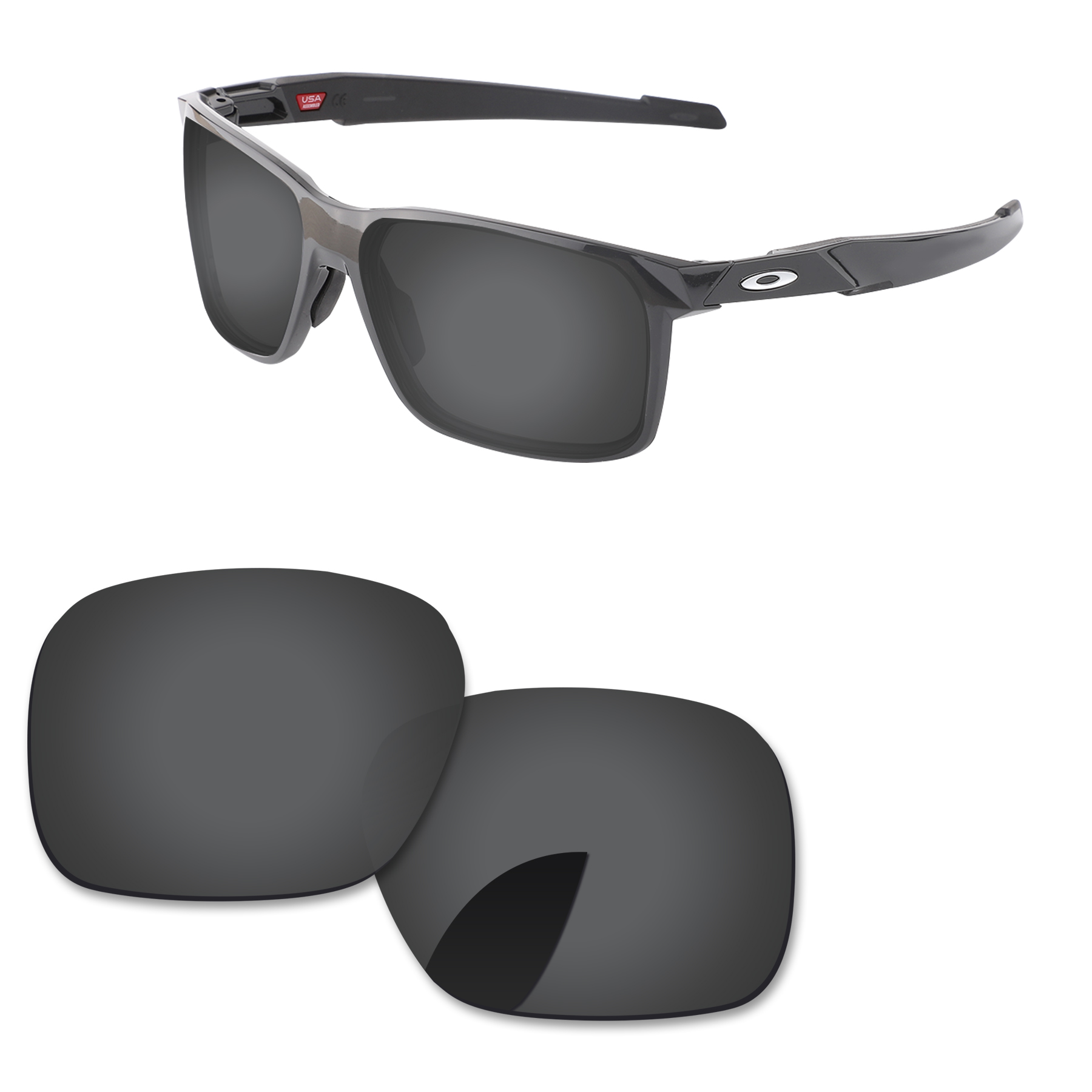 Alphax Vervanging Lenzen Voor-Oakley Portal X OO9460 Zonnebril Gepolariseerde-Meerdere Opties: Black Grey