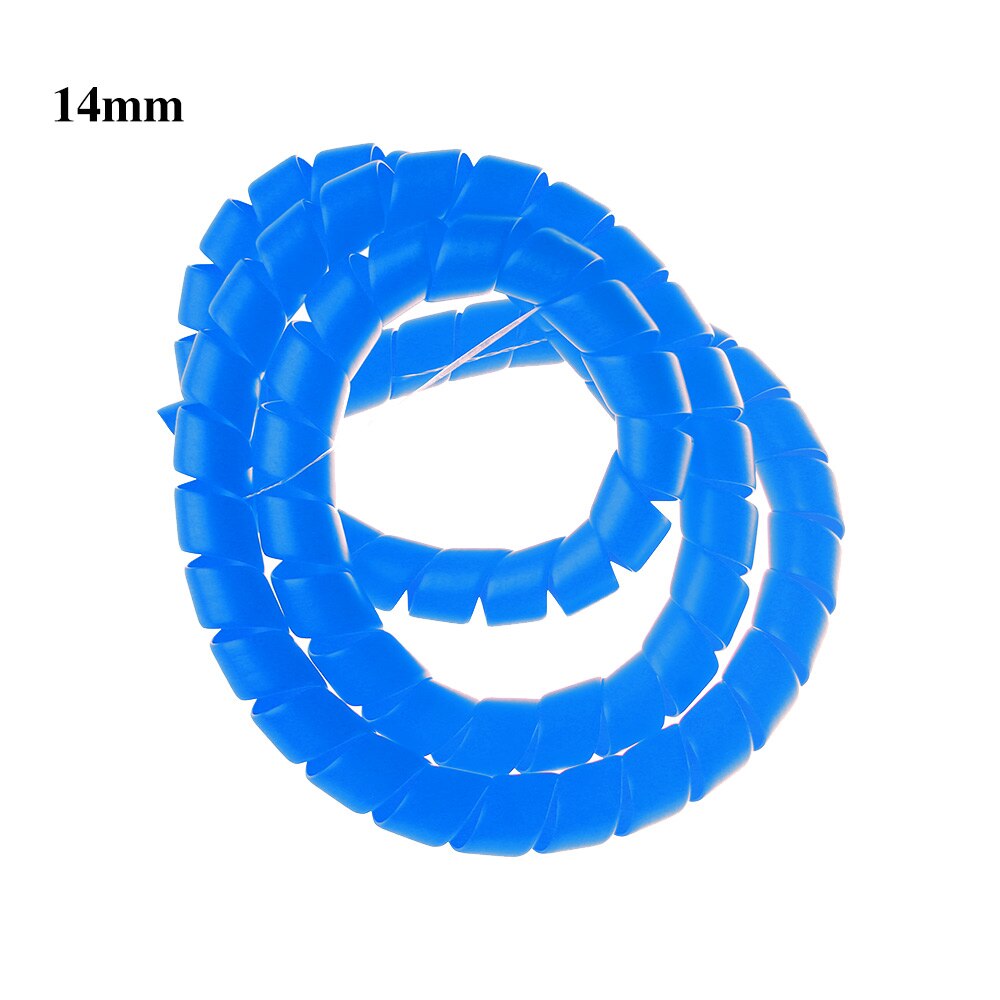 10/14mm spiraalilankajärjestäjä kääre putki palosuojattu kaapeliholkki monivärinen kaapelikotelo kaapeliholkit käämitysputki 1 metri: Sininen / 10mm