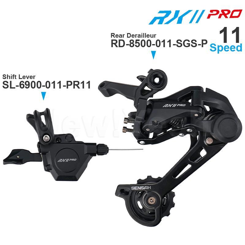 Sensah RX11 Pro 11Speed Mtb Groepset Omvatten Recht Shifter En Achterderailleur Lange Kooi Max. Tandwiel 52T Originele: Default Title