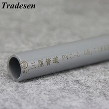 1pcs 50cm O.D 20~50mm CPVC Pipe Hi Water Supply Pipe Irrigation Fish Tank CPVC Pipe Aquarium Drainpipe Water Tube