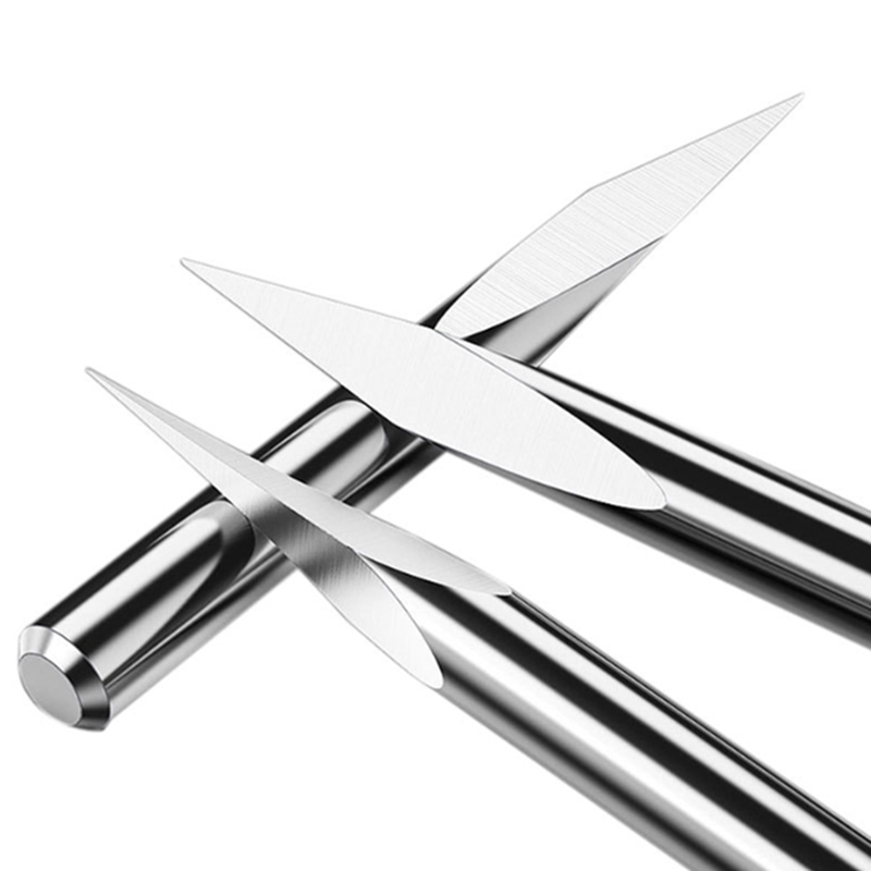 10 Uds broca de grabado CNC brocas de grabado piramidal de 3 bordes vástago de 3.175mm 20-90D fresa de extremo de carburo fresa de broca enrutadora CNC