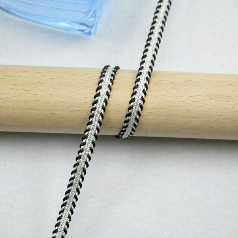 5 m/16,4 Fuß Profi Packung, 5 mm breit, Vorhang, Tausendfüßler, Spitze, gebogener Wellenbesatz, handgefertigt, DIY-Handwerk, Nähbesatz, Bänder, BH-Vorhang-Dekoration