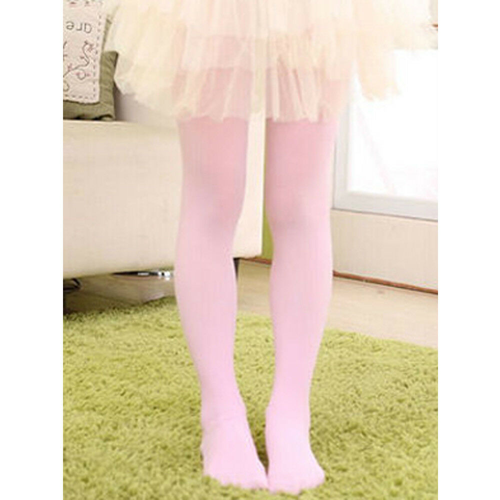 bebé recién nacido medias de algodón suave Pantyhose para niñas medias cálidas para bebé recién nacido 4-12 años de edad colores dulces: Rosa / L