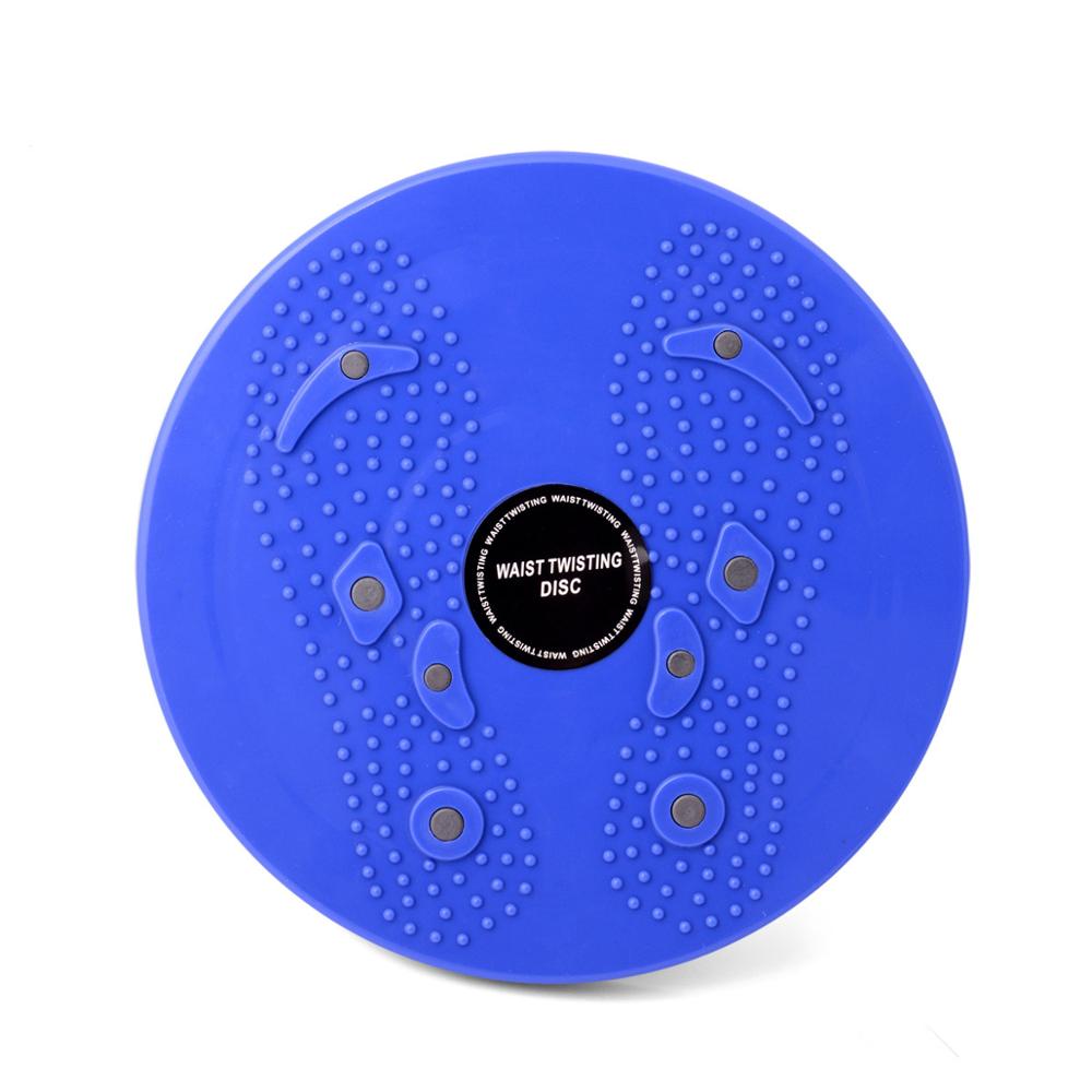 Waist Twisting Disc Balance Board Fitness Equipment for Home Body Aerobic Rotating Sports Magnetic MassagePlate Exercise Wobble: Blue