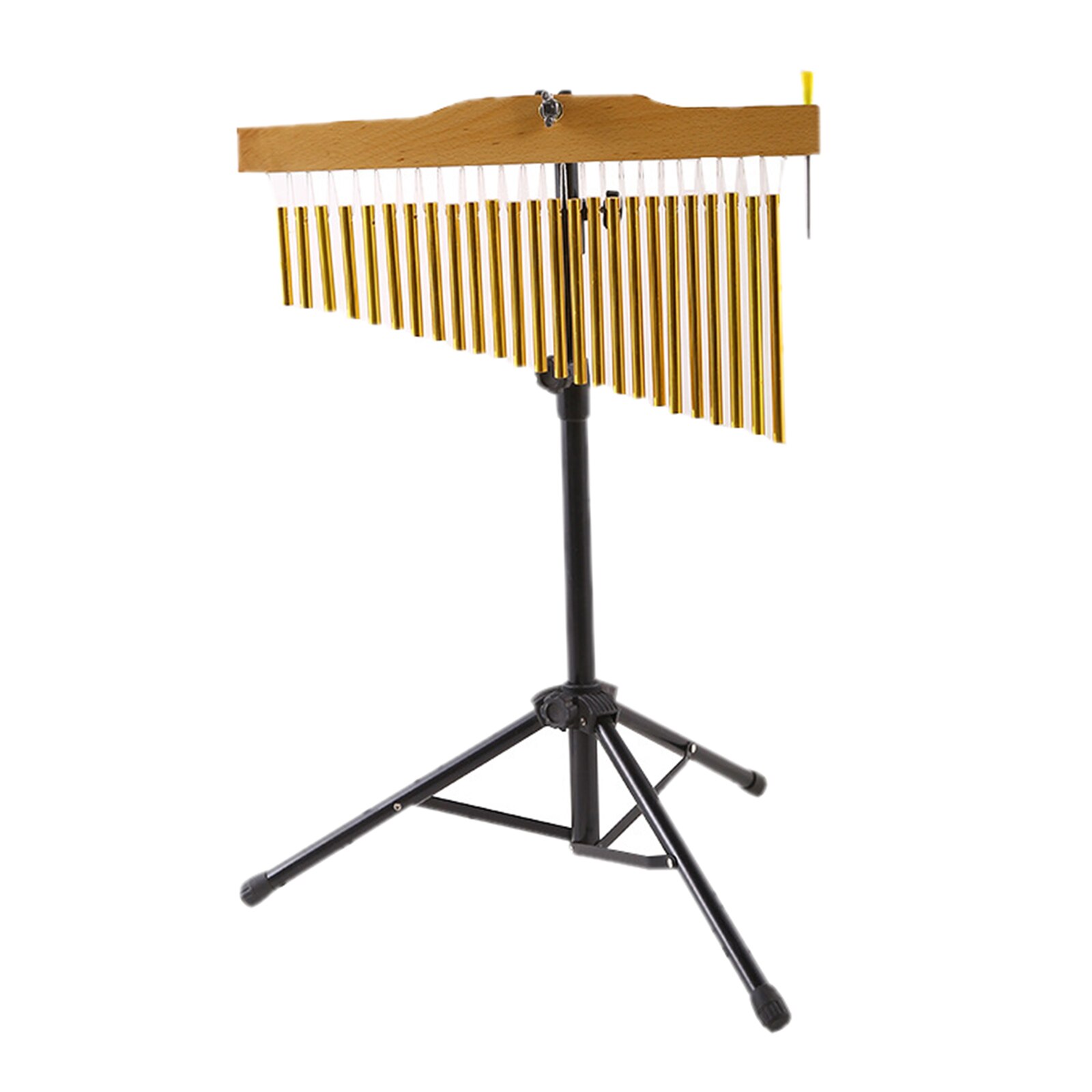 Premium Golden Bar Chimes 36 Bars Musical Instrument and Striker Meditation: 25 tone with bracket