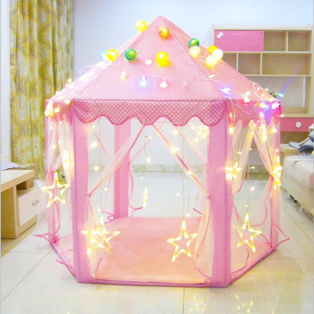 Portatile Princess Castle Gioca Tenda Attività Fata House Fun Playhouse Tenda Della Spiaggia Bambino che gioca Giocattolo Regalo Per I Bambini