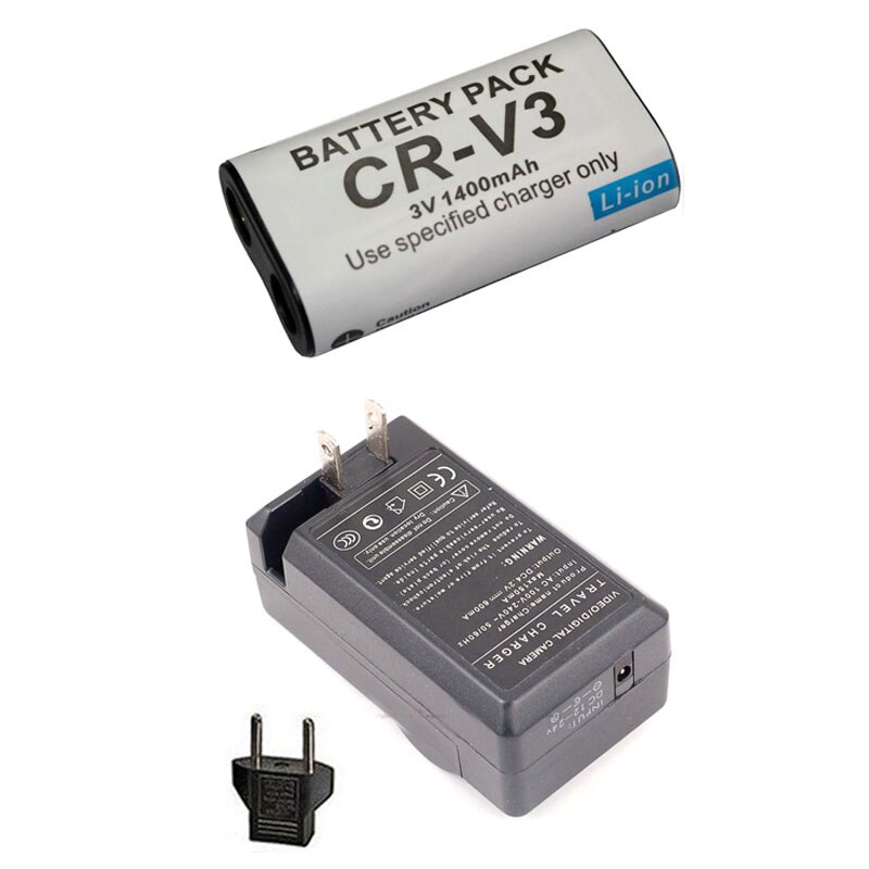 Batterie d'appareil photo numérique CR-V3 CRV3 CR V3 avec chargeur rapide ca pour Olympus C-720 C-740 C-750 C-750UZ pour Kodak C340 C310 C530 C875
