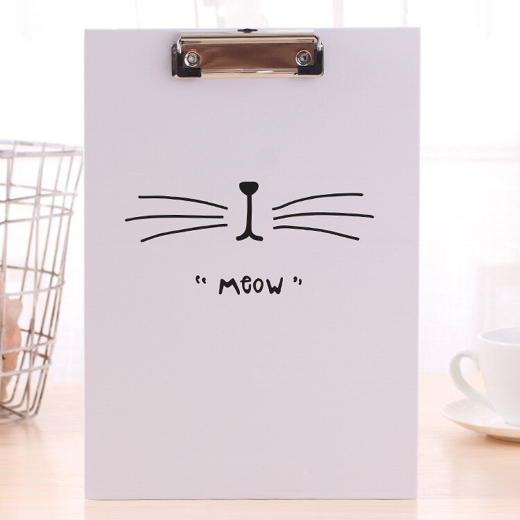 Kawaii tamaño A4 archivo tablero para carpetas plástico PP transparente escritura placa dura Tabla de respaldo placa papelería