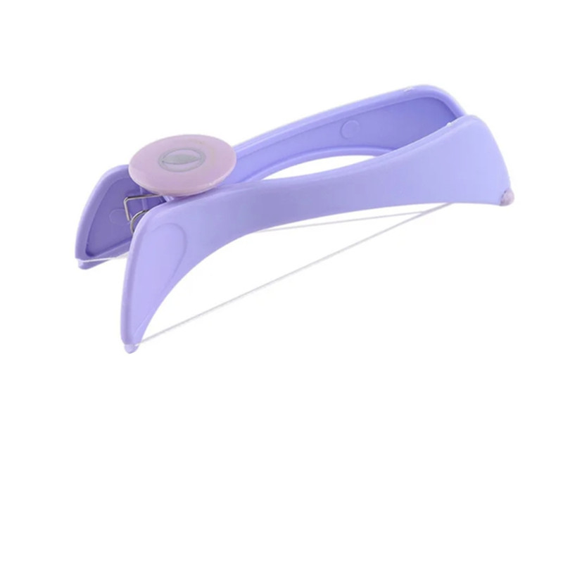 Portable 1PC visage déplumeur pour joue sourcil femmes épilation épilateur visage épilateur printemps filetage outil de maquillage: Black