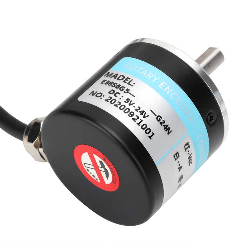 Photoelectric Encoder DC5‑24V Shaft Encoder ABZ 3‑Phase Encoder DC Incremental Encoder for Diverse Working Environment