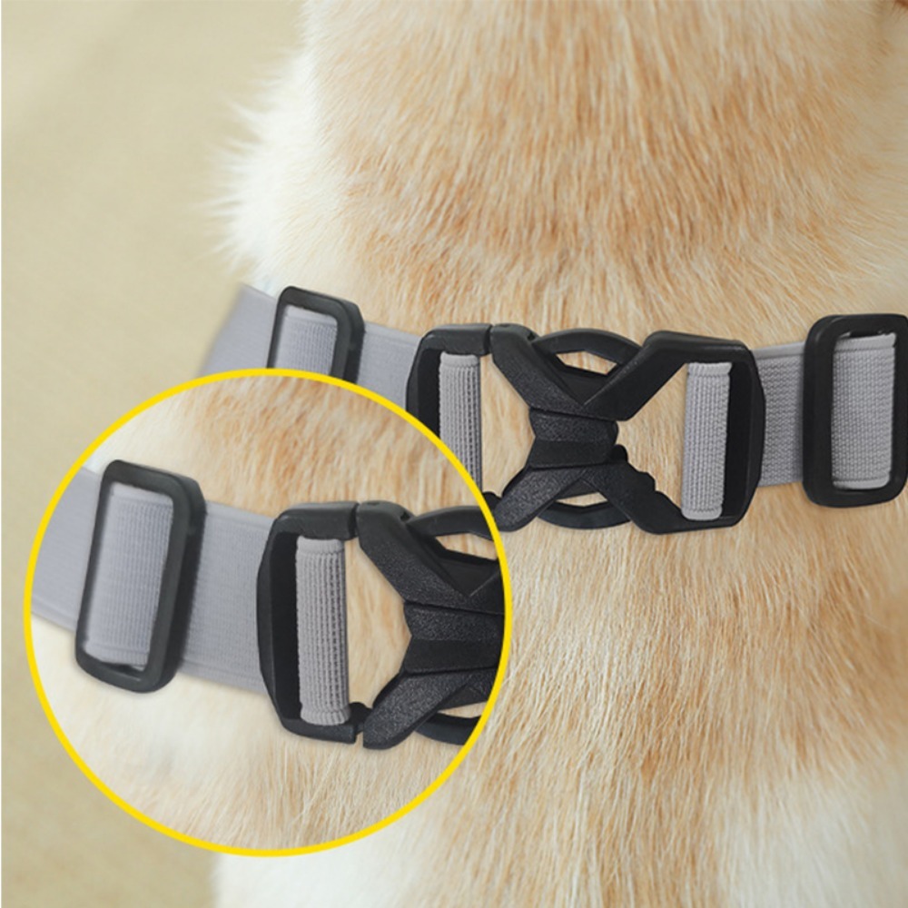 Práctico y transpirable funda de recuperación para perros, coderas suaves ajustables para cachorros, rodilleras antichar de algodón para pierna delantera de perro