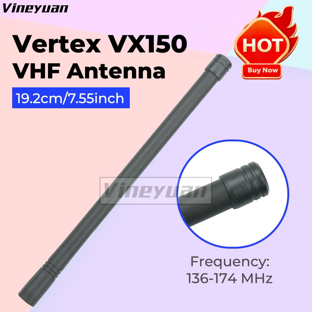 2x Standaard Stubby High Gain Koperen Kern Vhf 136-174Mhz Antenne Voor Vertex Radio VX-160 VX-180 VX-231 VX-350 walkie Talkie
