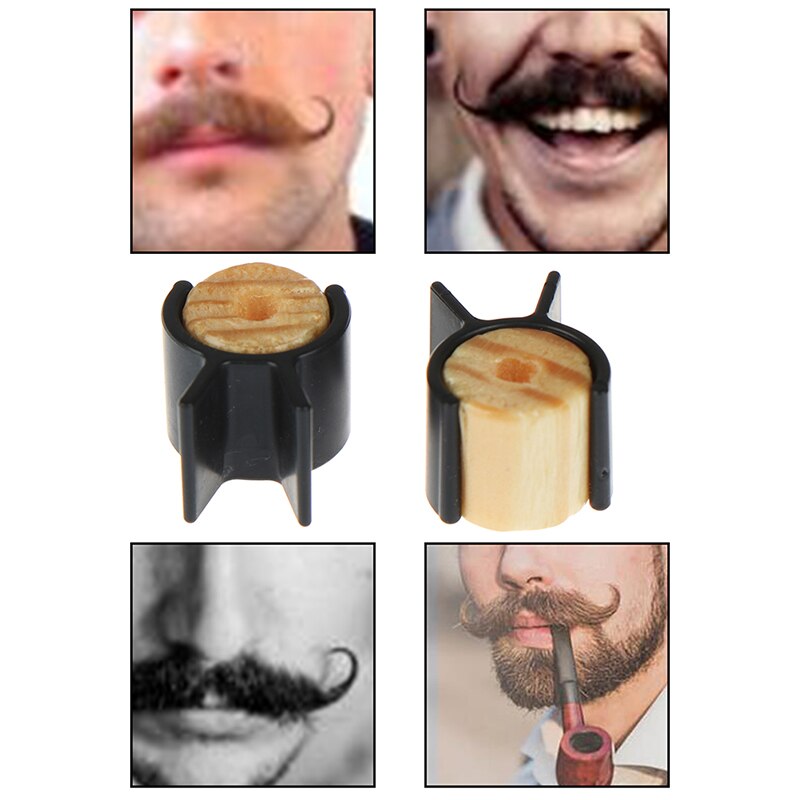 Holz Kieselsäure Gel Lenker Schnurrbart Ausbildung Räder Für Männer Salon Schnurrbart Styling Vorlage für Bart Gestaltung Trimmen Werkzeug