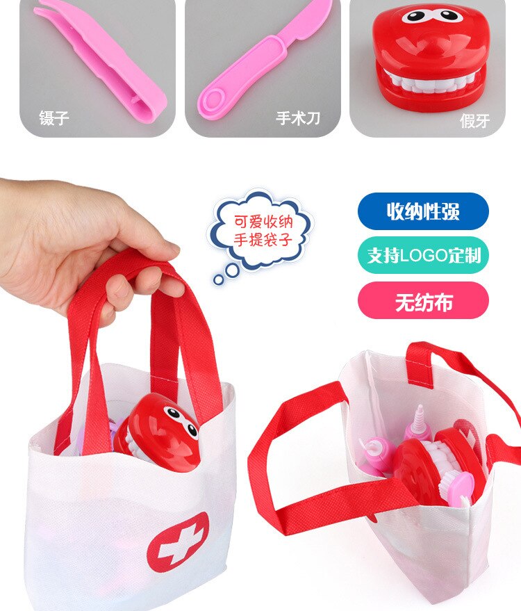 9pz Giochi Di Imitazione Giocattolo di Controllo Dentista Denti Modello impostato kit Medico Giochi di ruolo di Simulazione Learing Giocattoli Educativi per I Bambini Bambini