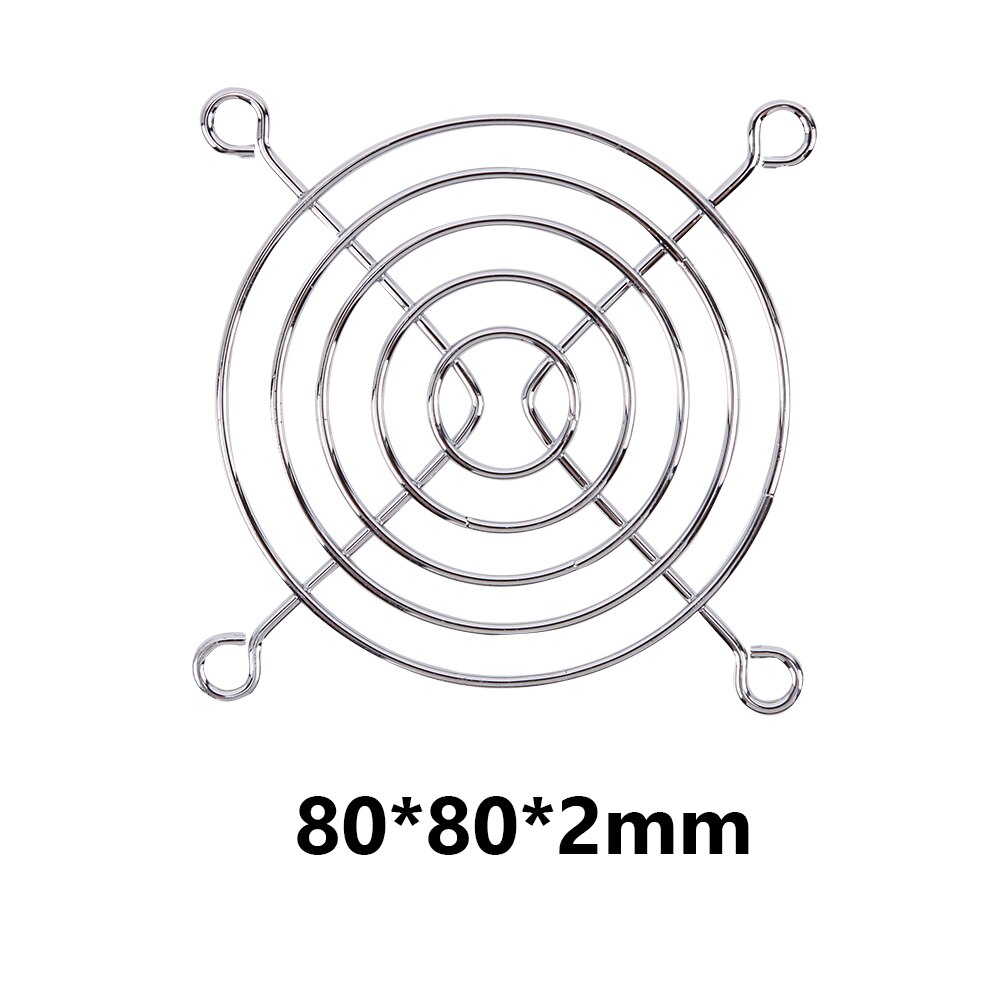 Circotech 80mm Wire Computer Case Fan Grill / Guard - Black (Set Of 4)