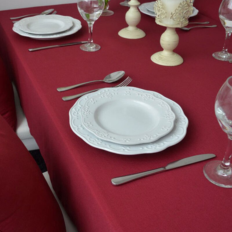 Røde duge europæisk stil dejlig til bryllupper hotel køkkenborddæksel boligindretning støvtæt duge