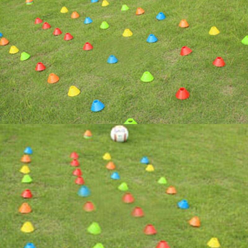 5 pezzi cono mark disc pattinaggio a rotelle allenamento calcio logo piastra PE9 * 5cm logo cono cono sport forniture per allenamento ausiliario