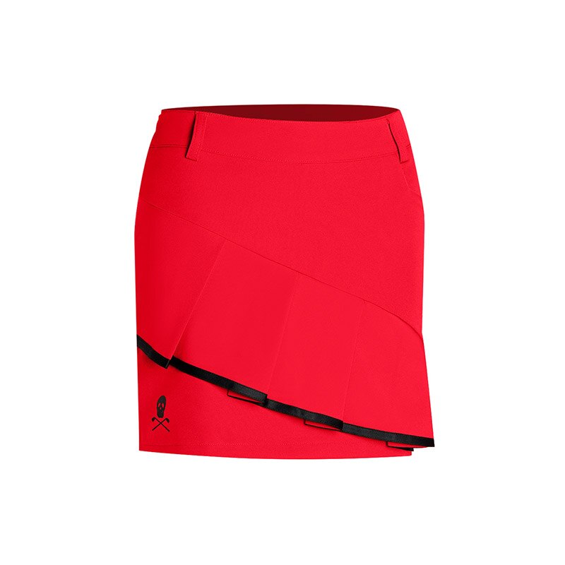 Women's Athletic Skorts Lightweight Active Skirts Running Tennis Golf Workout Sports: Red / XL