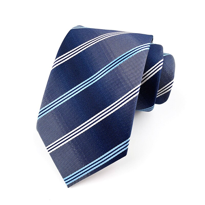 8cm Neck Ties for Men Casual Plaid Suits Tie Gravatas Blue Mens Neckties for Business Wedding Men Ties Men