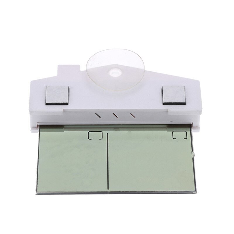 Digital Transparent window Display Thermometer Hydrometer Indoor/Outdoor Temperature Humidity meter Station with Suction Cup