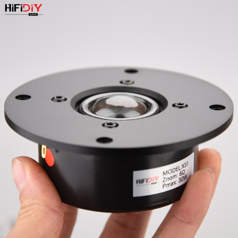 HIFIDIY LIVE X1IIS 4 inch 4.5 Tweeter Speaker Unit aluminum panel transparent Silk membrane 6OHM30W Treble Loudspeaker 94~120mm