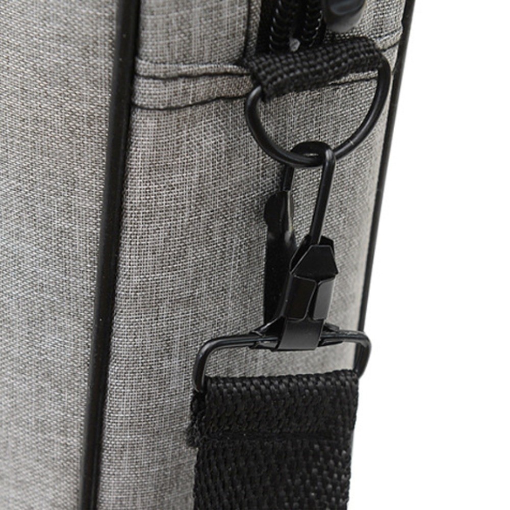 15.6/17 inch zakelijke laptoptas met schouderriem, aktetas, draagbare laptoptas, effen kleur, met handvat, laptopschoudertas