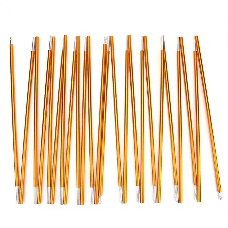 2 x 12 sektioner teltstænger 4.42m vandrecamping teltstænger 8.5mm diam teltstang reservedele med opbevaringstaske telttilbehør