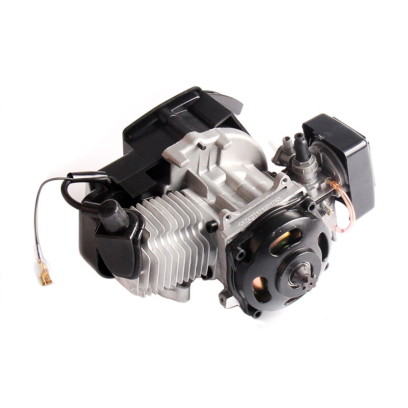 47cc 49cc Pocket Bike Pull Start Engine For 2 Stroke Mini Go Kart Dirt Bike Petrol Scooter ATV Pocket Bike Motor: black