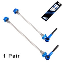 Titanium Alloy DIY MTB Road Bike Quick Release Skewers Elongated Shaft Wheel Hub Lever Upgrade Replacement: Blue