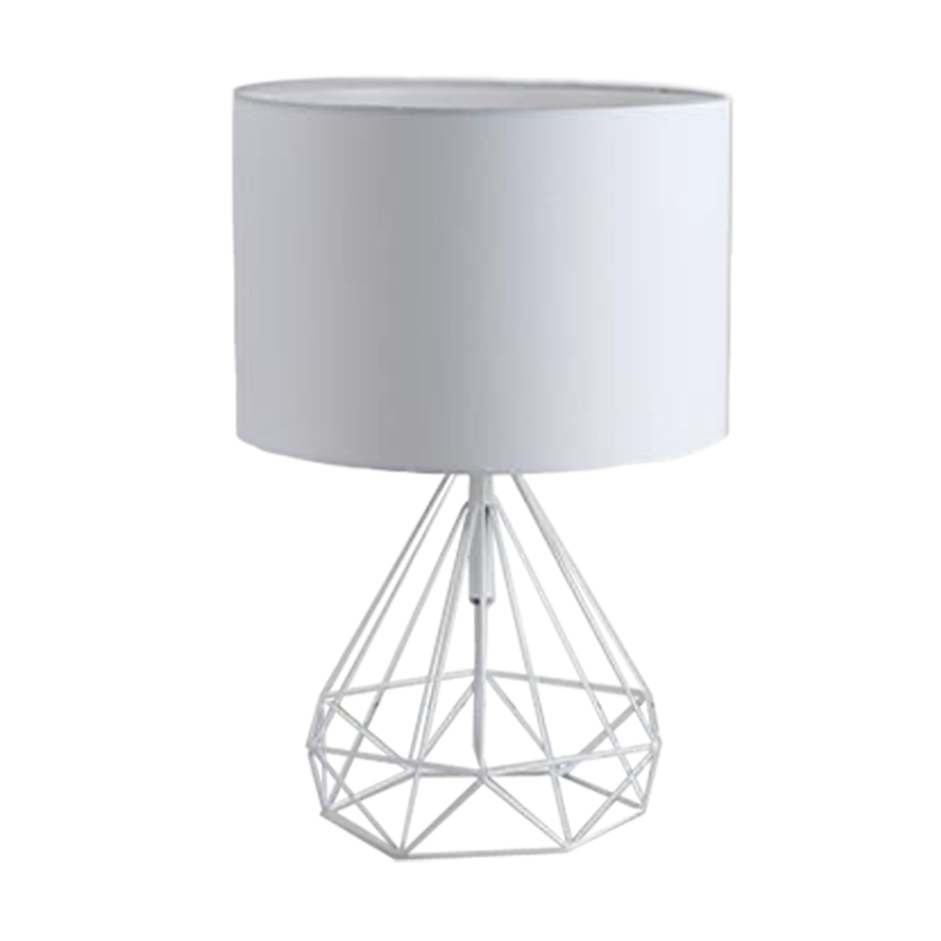 nordisch retro Geometrische schreibtisch lampe Gold Schwarz Weiß Hohl Diamant Tuch schatten Tisch Lampe Schlafzimmer Wohnkultur Leuchten: RGB / Weiß