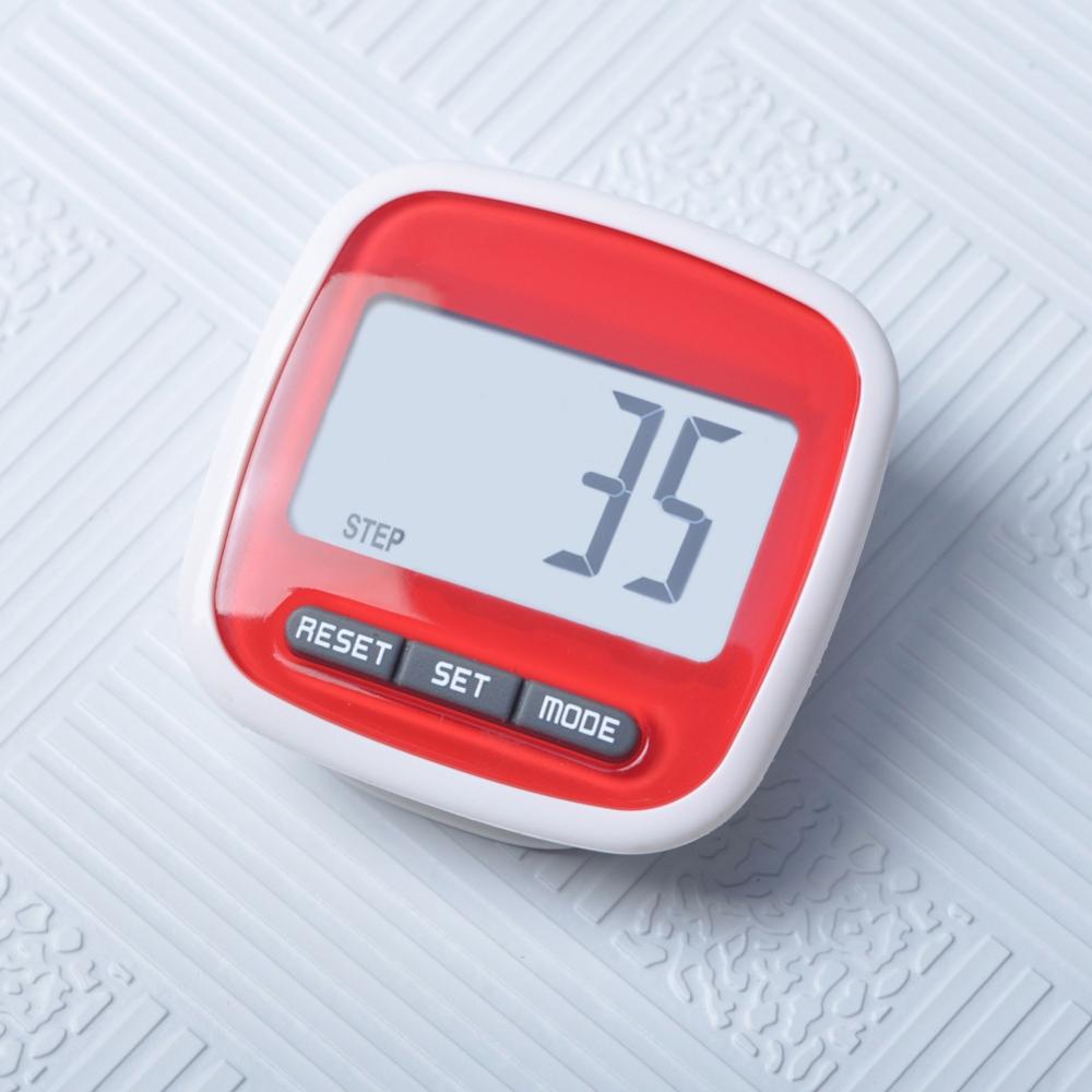 Waterproof Digital Pedometer Step Active 3D Pedometer Movement Calorie Counter Simple Step Counter. with Clip Fitness Accessory.: R