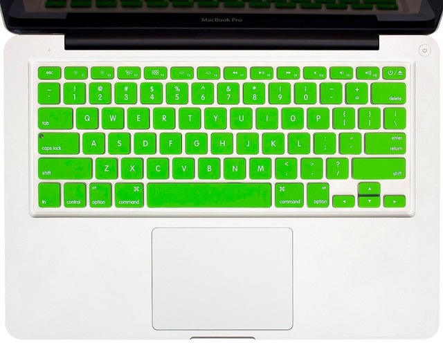 Englisch UNS Geben Silikon Tastatur Abdeckung Schutz Haut fallen Für Apfel Macbook Luft 13 Laptop a1466: Grün