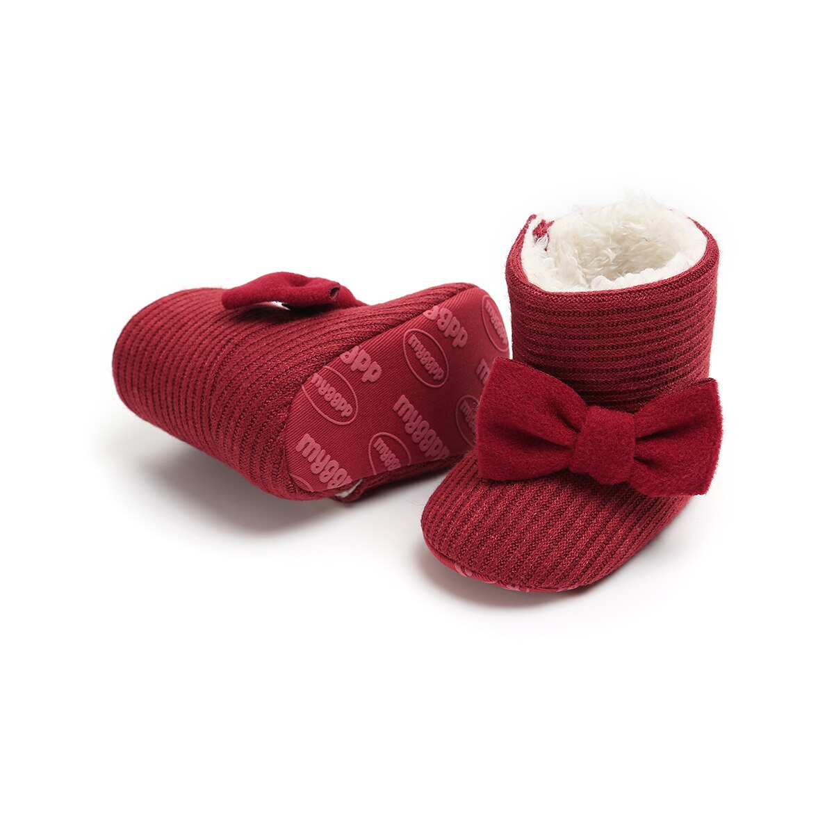Babylaarzen winter warme peuter kind baby jongen meisje sneeuwlaarzen baby katoenen laarzen strikken ronde neus baby wandelschoenen