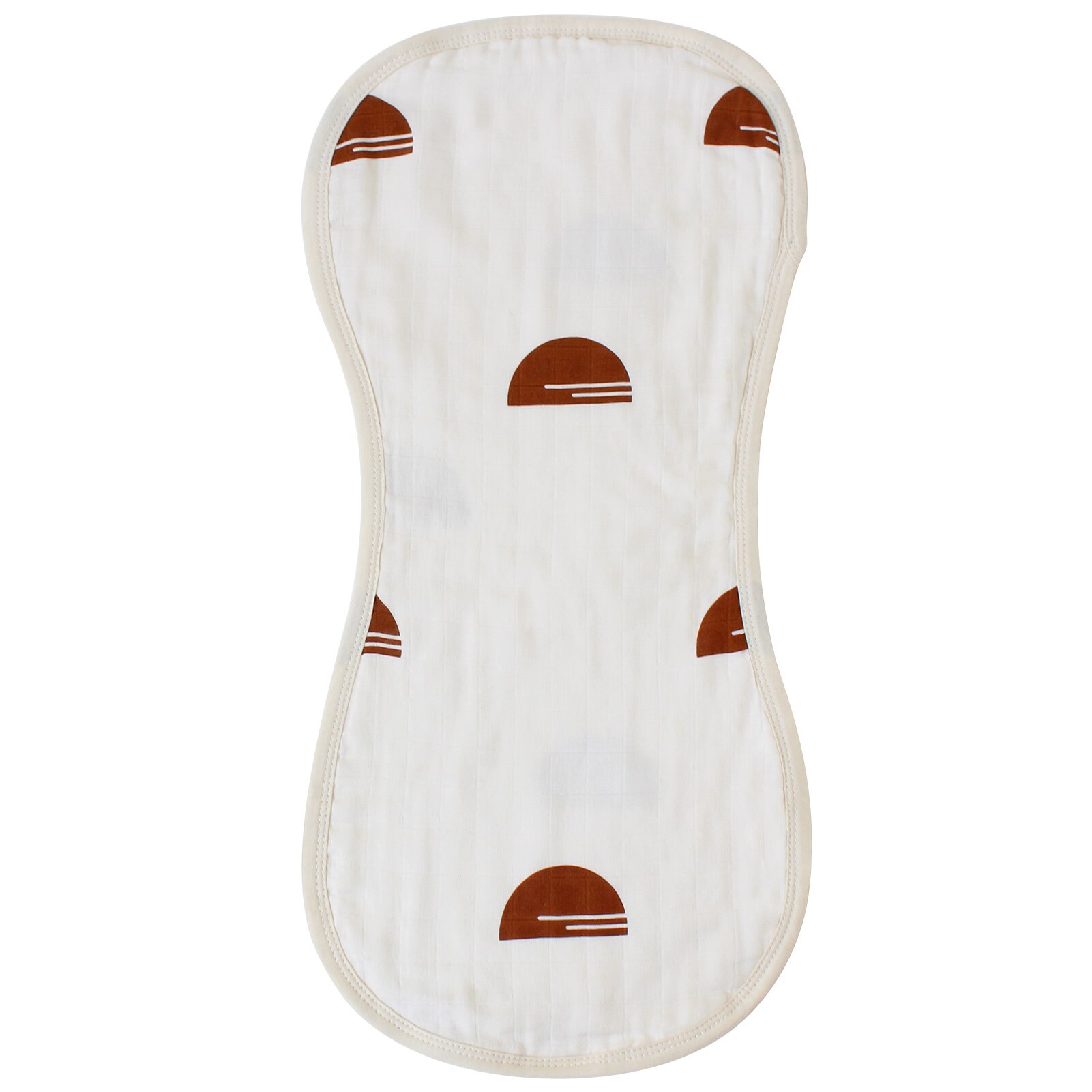 Baberos para bebé, trapos de baba de bebé, paños de muselina de algodón de bambú suave, paño para eructar: 1pc Half Round