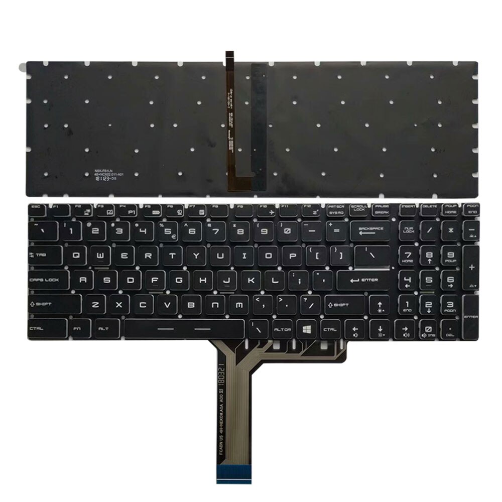 US laptop keyboard For MSI MS-1771 MS-1772 MS-1773 MS-1775 MS-1776 US keyboard