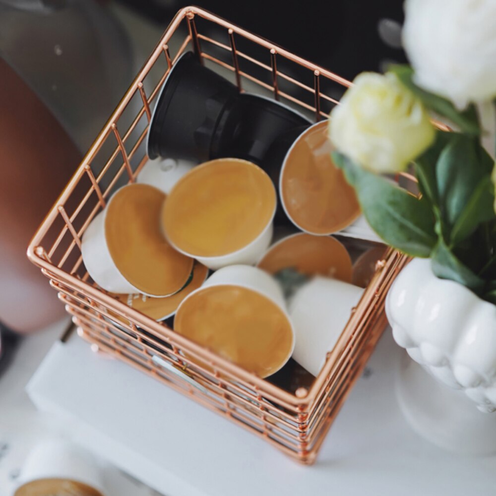 Capsules de café Nespresso universelles, panier de rangement Vintage, boîte de rangement noire pour café, Restaurant, salon de thé