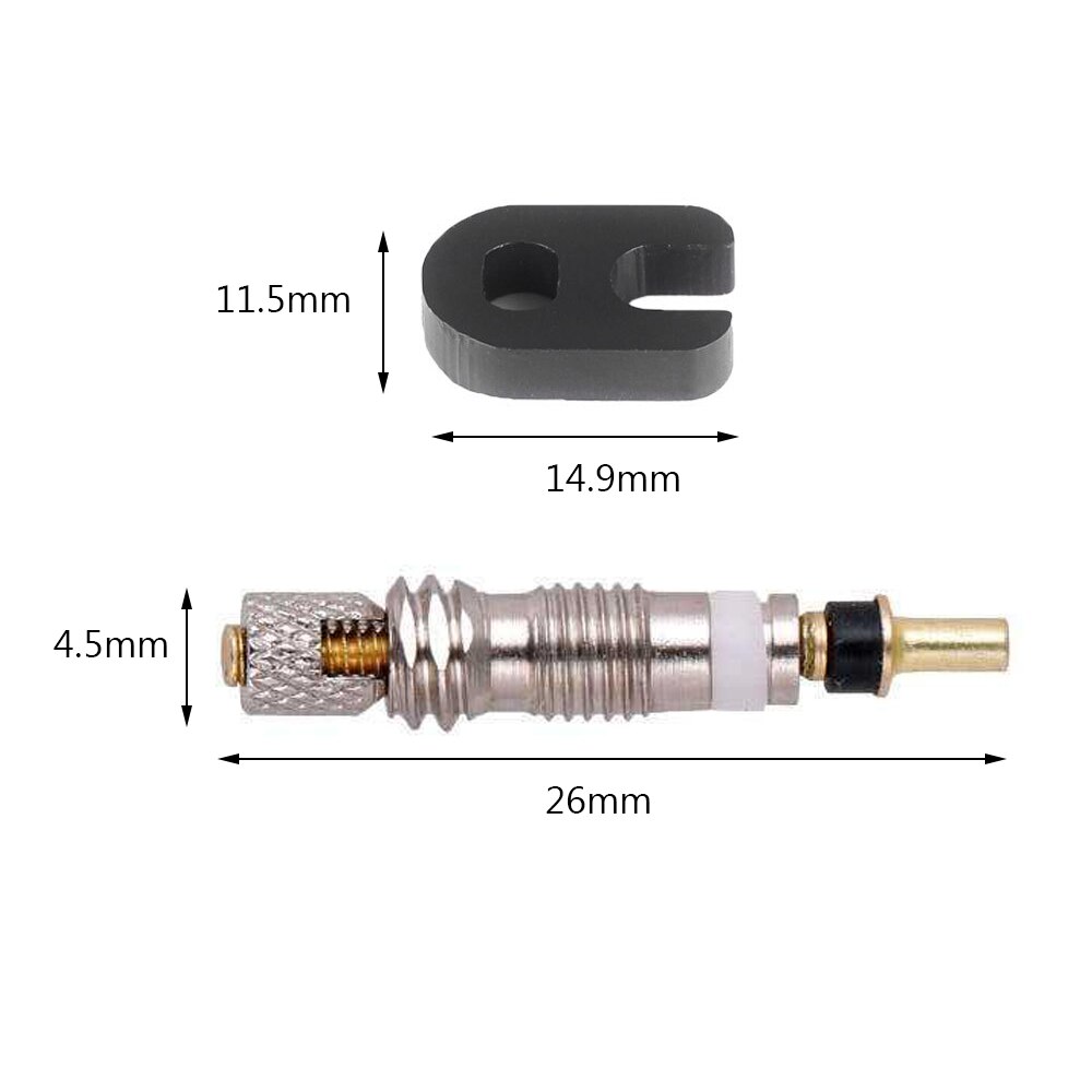 2/6/12PCS Presta Valve Brass Core W/ Optional Tool CNC-machined FV MTB Road Bike Tubes Repair Tire Service Parts