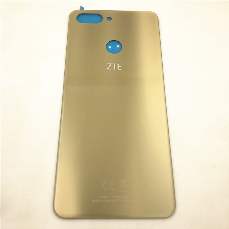 Nuova custodia in vetro per coperchio posteriore dello sportello della batteria per ZTE Blade V9 V0900 parti di ricambio + adesivo adesivo: Gold