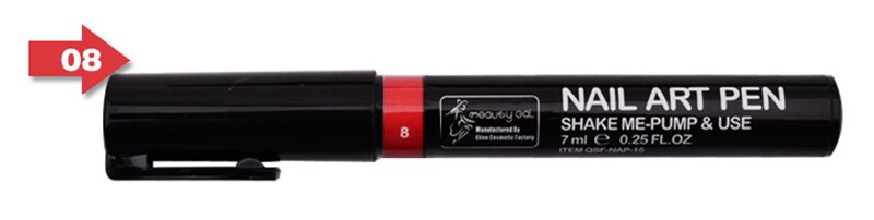 Bolígrafos pintados en 3D, herramientas de Arte de uñas, 16 colores, decoraciones, pinceles para uñas: Azul oscuro