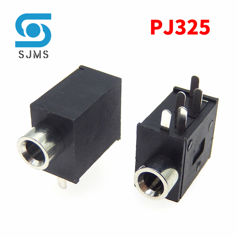 PJ-306 PJ-307 PJ-316 PJ-318 PJ-319 PJ-324 PJ-324M PJ-325 3.5mm Headphone Female Jack Socket Audio Connector DIP PCB Mount: PJ325 / 10pcs